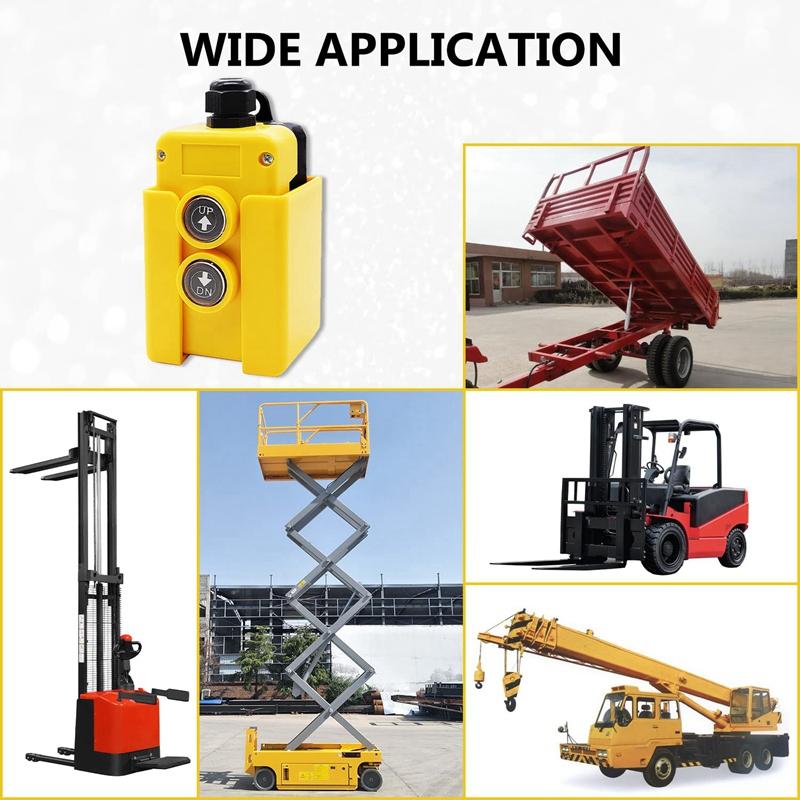 Dump Trailer Remote Control Switch 12V DC Up Down Control Switch Hydraulic Pump Power Acting Lift Unloading Truck XT