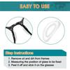 20 pairs of eyeglass nose pads, transparent anti-slip nose pads, adhesive anti-slip soft silicone self-adhesive eyeglass nose pads