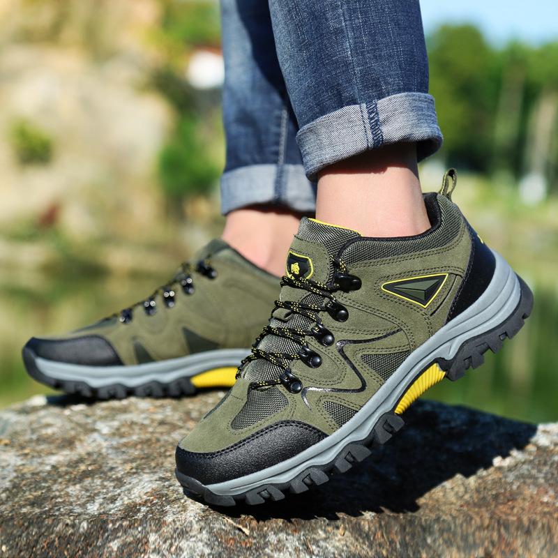 Chaussures de sport de plein air pour hommes, basses en daim, de randonnée, nouvelle collection 2023