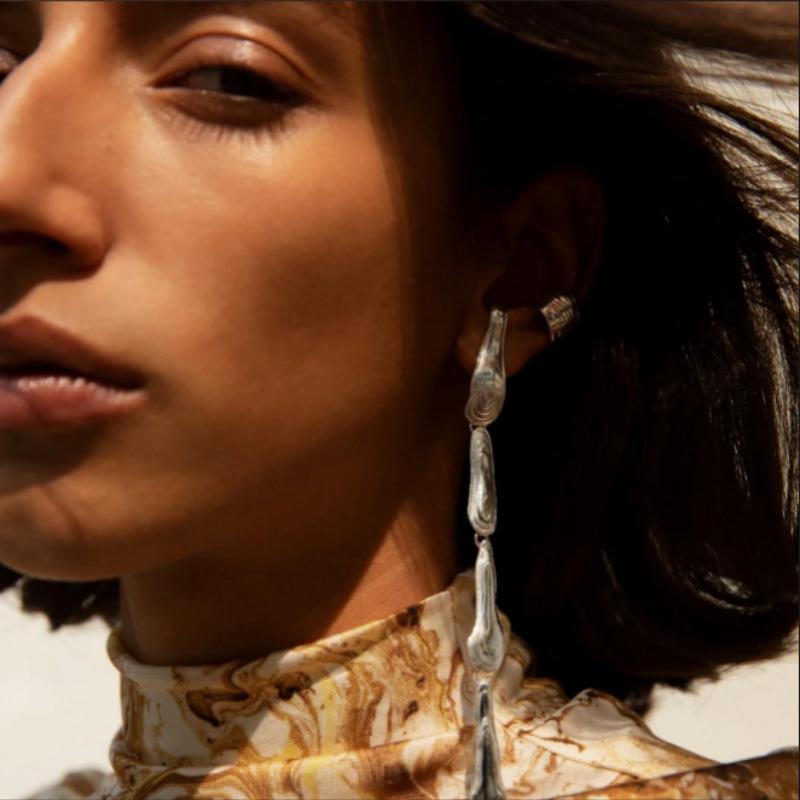 Must Enter Texture Corrugated Ear Bone Clip Unique Personality Simple Fashion Light Luxury Ear Clip Women