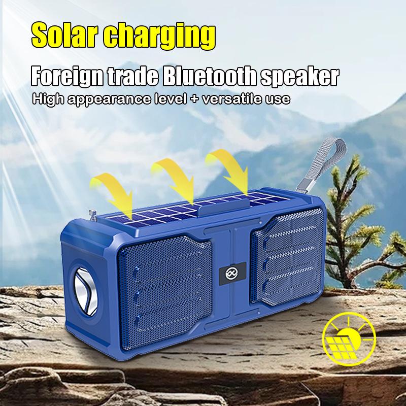 Portable Bluetooth Speaker Wireless Bass Subwoofer Outdoor Sound Box High Volume Loundspeaker with Flashlight Support FM Radio