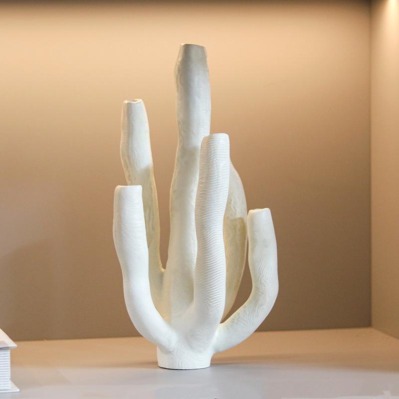 Creative Coral Tube Handicraft: Modern Marine Art for Home or Office Display