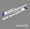 BWU1 2026 Car Sticker 2PCS Car Logo Door Side Sticker Creative Auto Body Decals Waterproof Decor Sticker For M Power X1 X3 X5 X6
