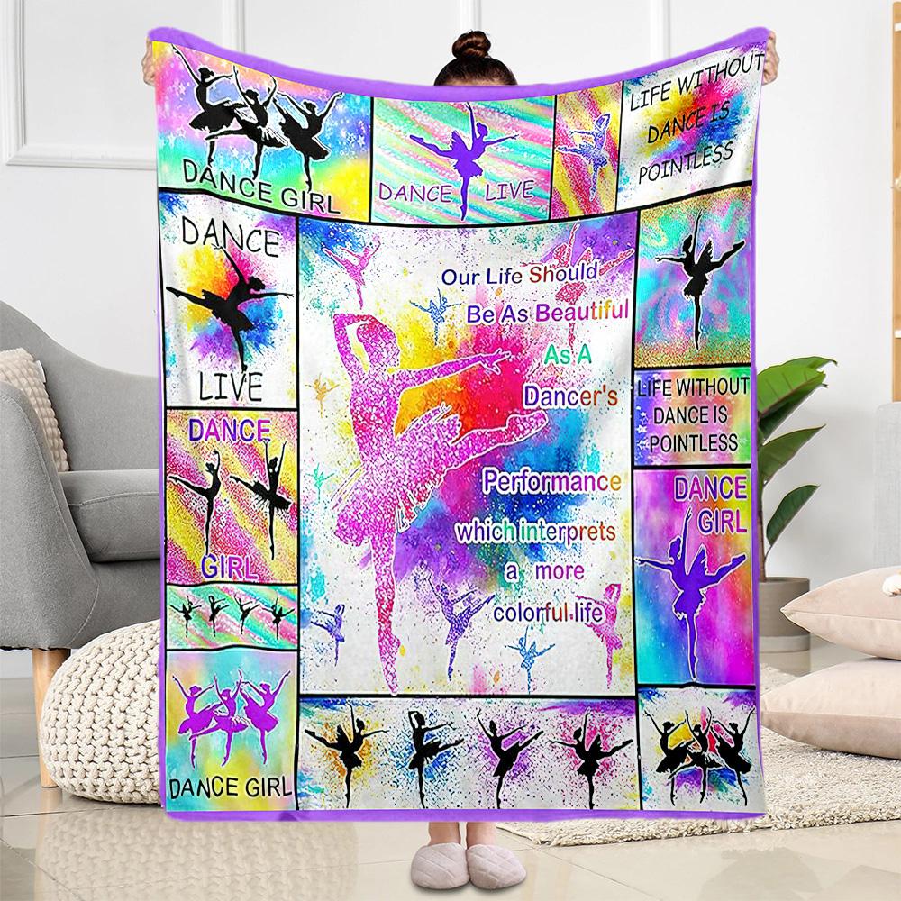 Dance Life Artistry Blankets Are Suitable for Living Rooms, Bedrooms, Camping, and Other Places, Making Them an Ideal Choice for Gifts.