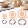 3PCS Pottery Foot Ring Tool Shaping Guide Set 4/6/8cm Ceramic Base Trimming Template Clay Foot Shaper for Mugs Cups Bowls