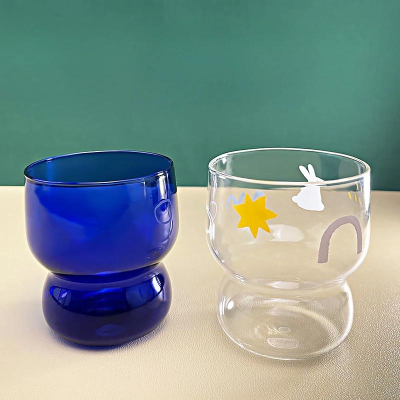High Borosilicate Glass Cup Espresso Cups Household Use Transparent Milk Breakfast Cup Drinkware Drinking Glasses for Water Beer