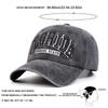 1Piece Unisex Florida Letter Embroidery Stitched Stitching Wash Baseball Cap Outdoor Adjustable Sunscreen Leisure Hat Spring Autumn Travel Vacation