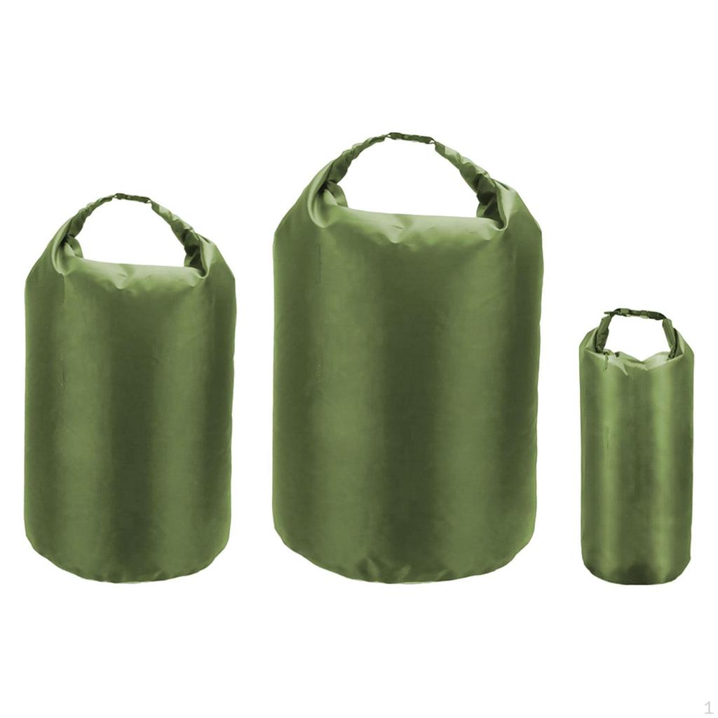 3x Waterproof Dry Bags Roll Up Top Sack Bag for Swimming Beach Camping