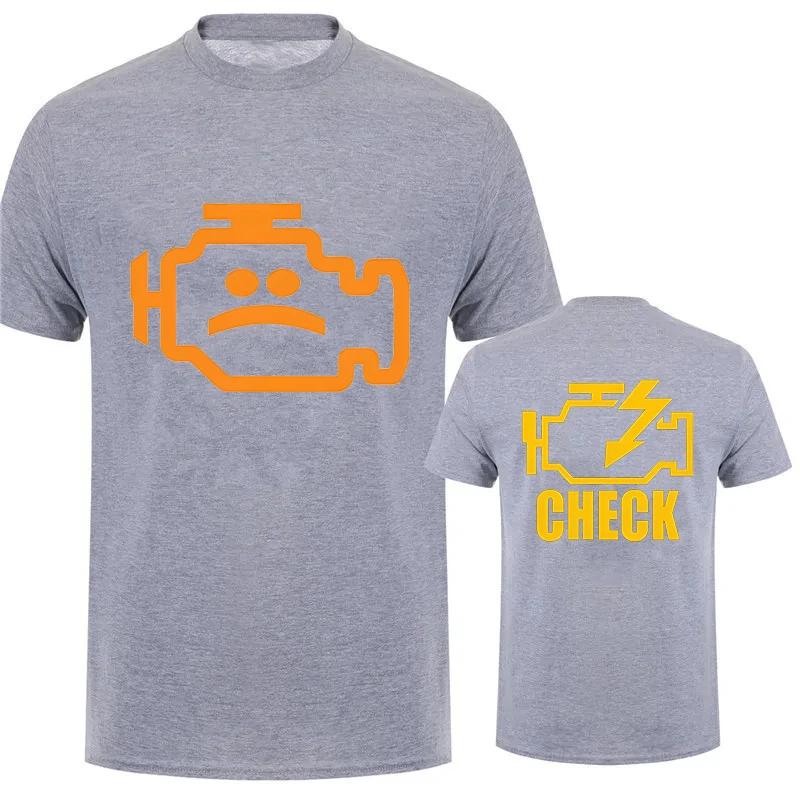 Mechanic Auto Repair Check Engine Light T-Shirt Funny Birthday Gift for Men Daddy Father Husband Short Sleeve Tee T Shirt Top
