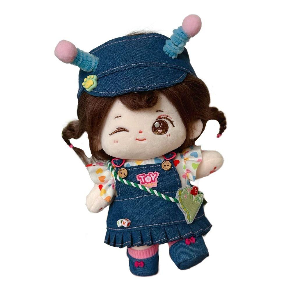 20cm Cotton Doll Doll Changing Clothes Hand-made Princess Skirt Suit  Birthday Gifts