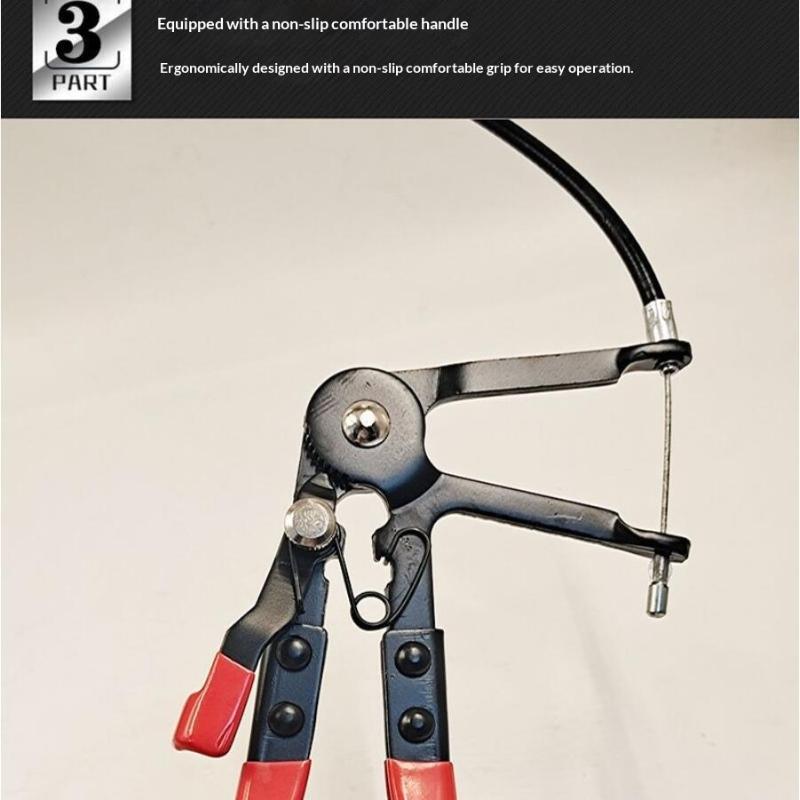 Bendable Hose Clamps 1Pcs Professional Clamping Pliers Long Flexible Cable for Car Engine and Radiator Hose Removal