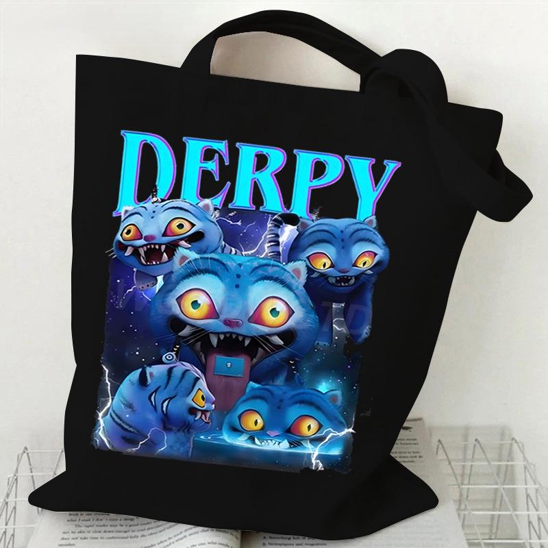 Witch Hunters Peripheral Printing Fashion Shoulder Bag Women's Large Capacity Student Portable Tote Bag Canvas Bag