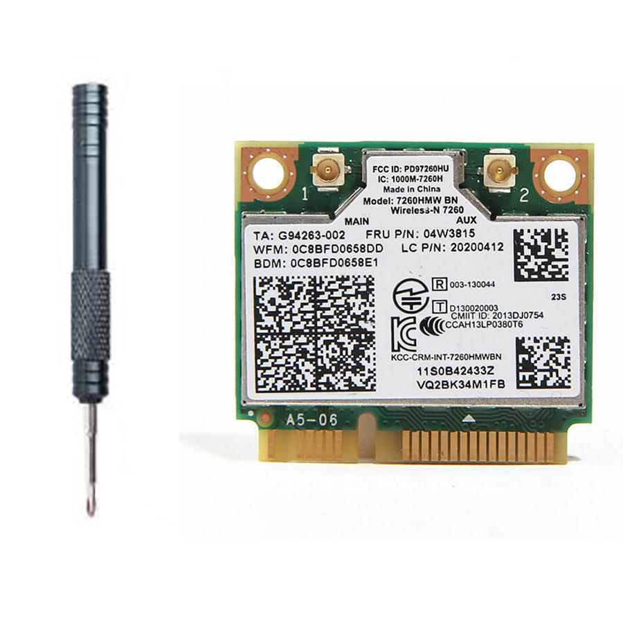 For Intel 7260HMW 2.4G Wireless Bluetooth 4.0 7260 Network Adapter Card