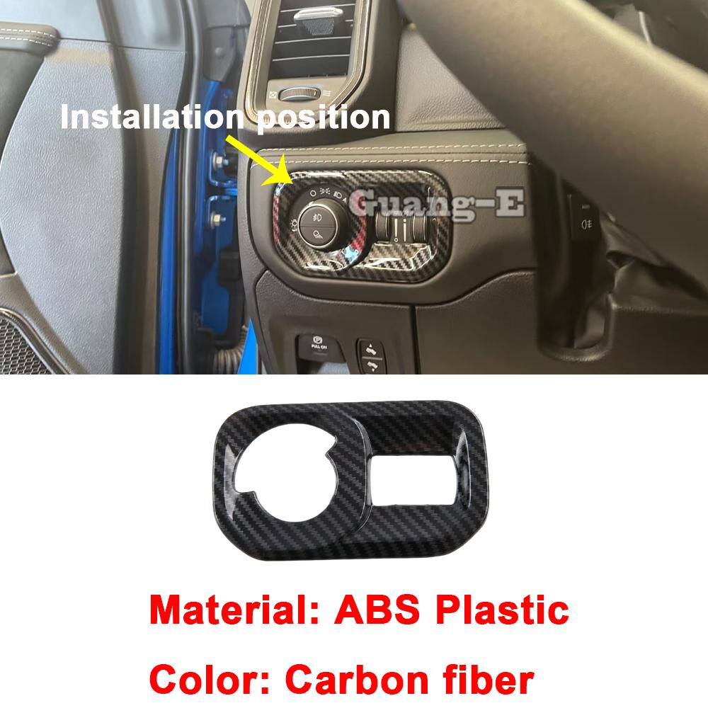 For Dodge Ram 1500 TRX   2024 ABS Steering Wheel Frame Dashboard Armrest Handle Panel Air Outlet Vent Trim Gear