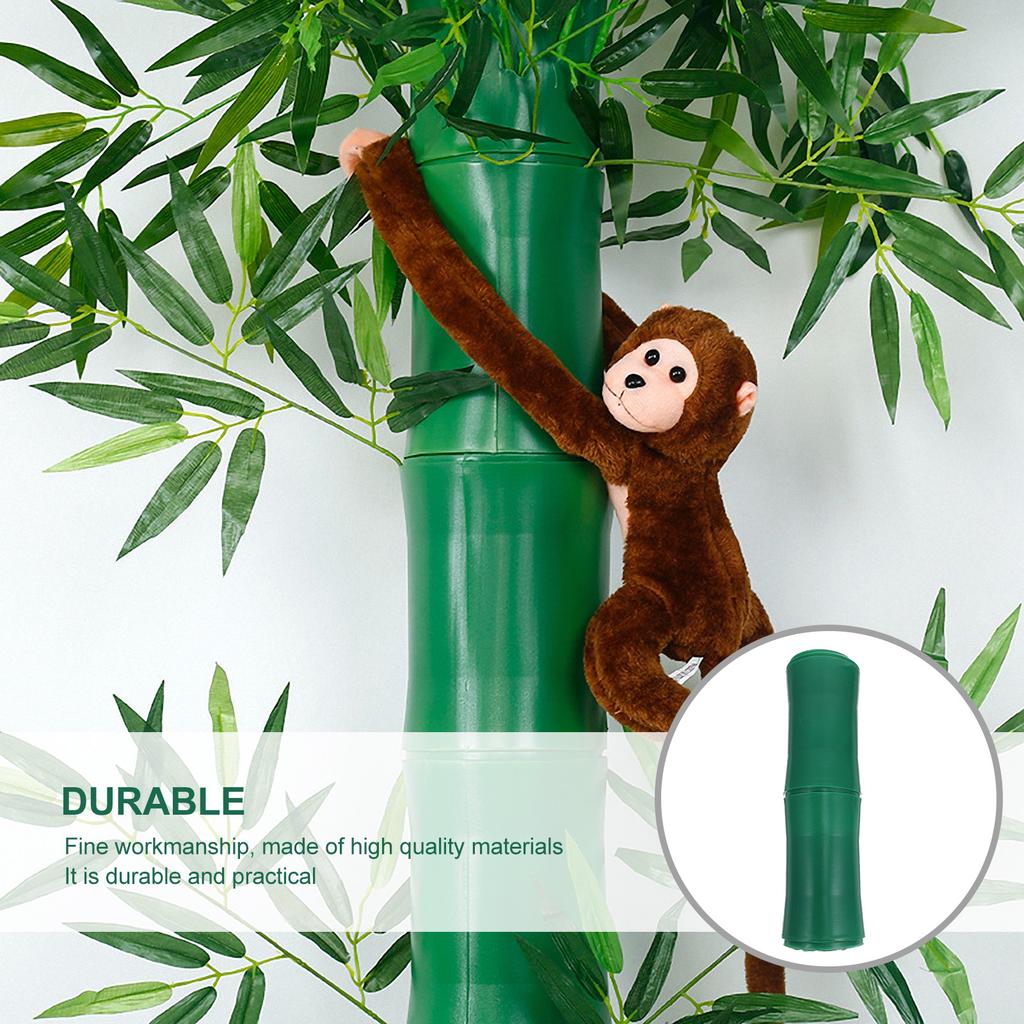 5Pcs Artificial Bamboo Tube Decor for Sewer Pipe Drain Decoration Outdoor Indoor Heating Garden Water Protection DIY Landscape