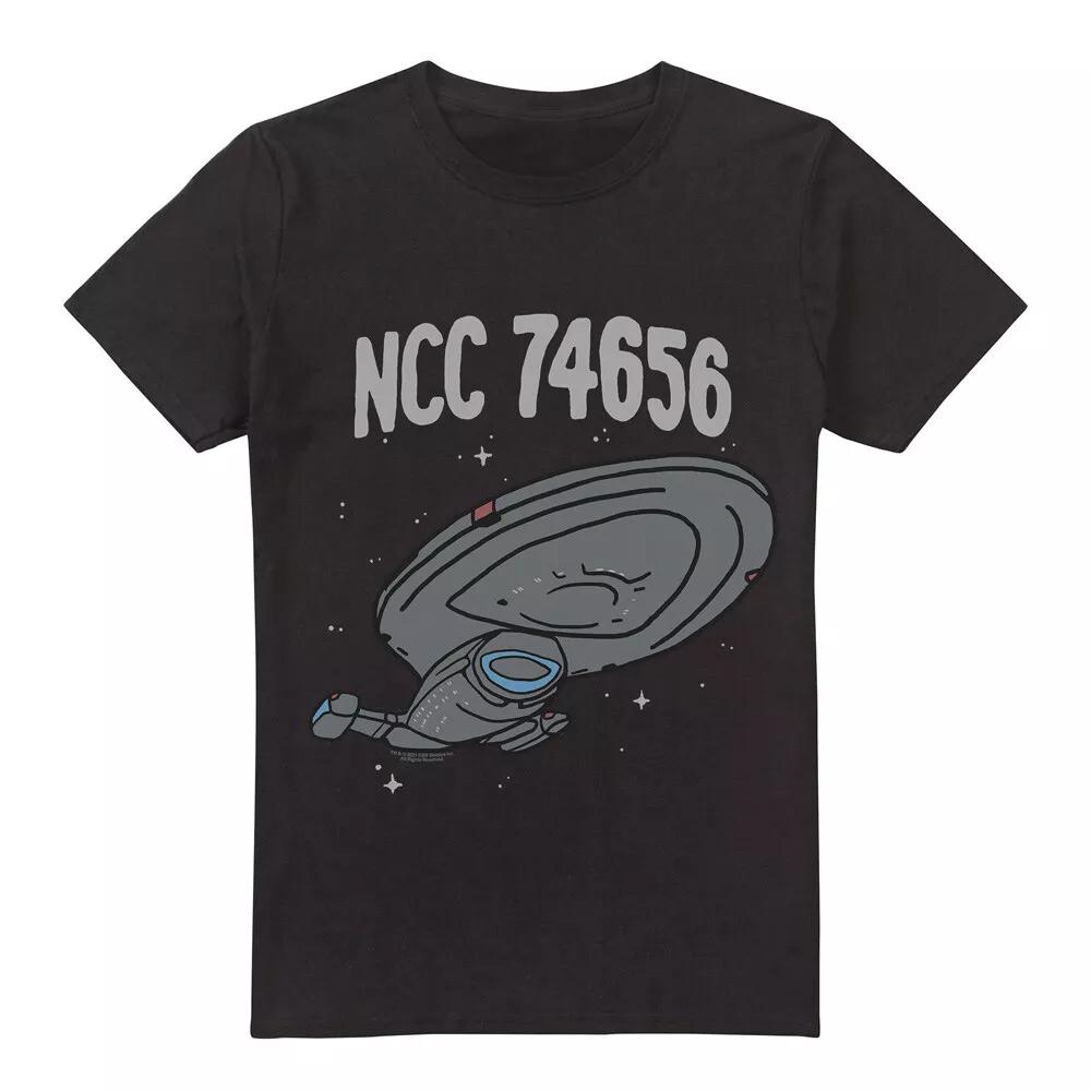 Star Trek The Intrepid Class T-Shirt S-5XL, Black XL