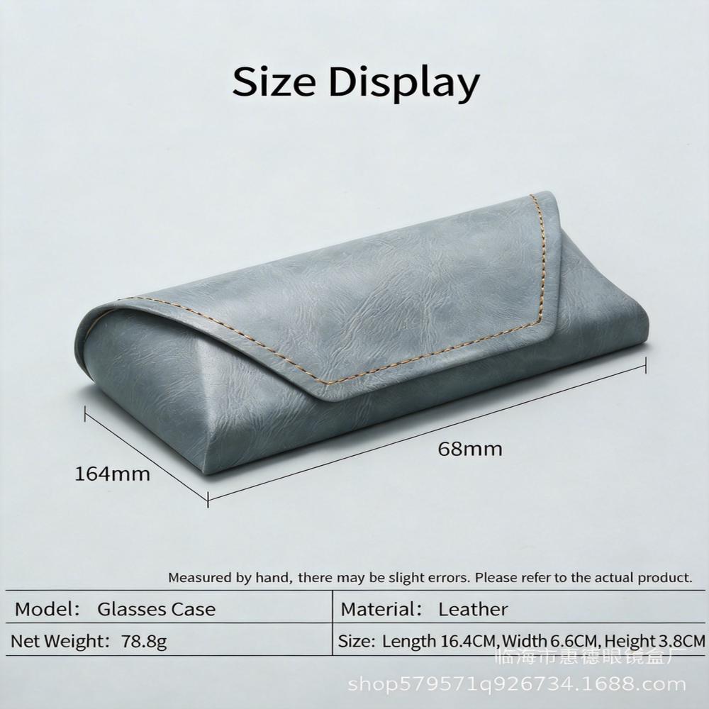 Vintage Leather Eyeglasses Case Handmade Retro Sunglasses Holder Durable Stylish Perfect Gift for Men Women Glasses