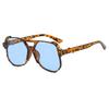 2025 Retro Double Bridge Sunglasses Large Frame PC Lenses UV400 Anti-UV Pilot Glasses for Men and Women