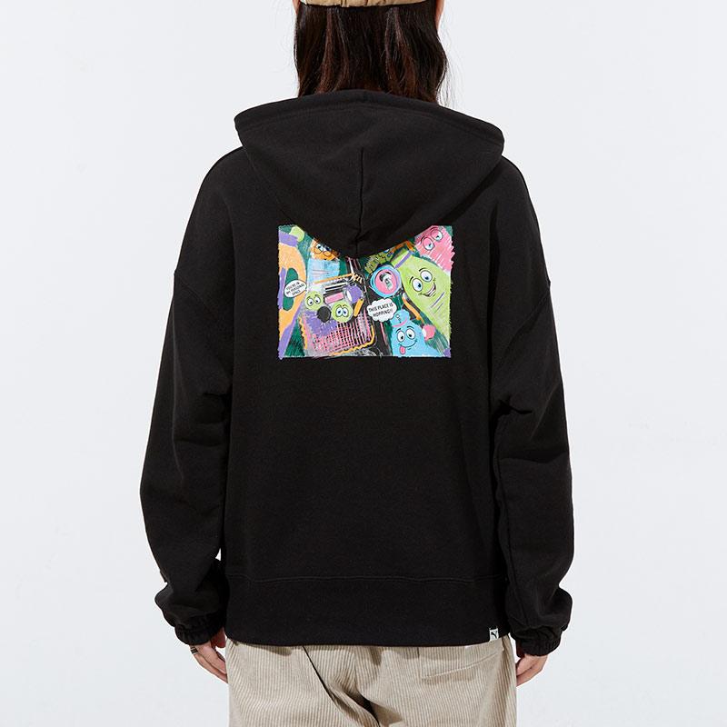 Puma Downtown Printed Logo Hoodie Women Hoodie Black 533049-51