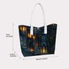 Gothic Lantern Printed Shoulder Bag Stylish Casual Women Outdoor Shopping Tote Handbag