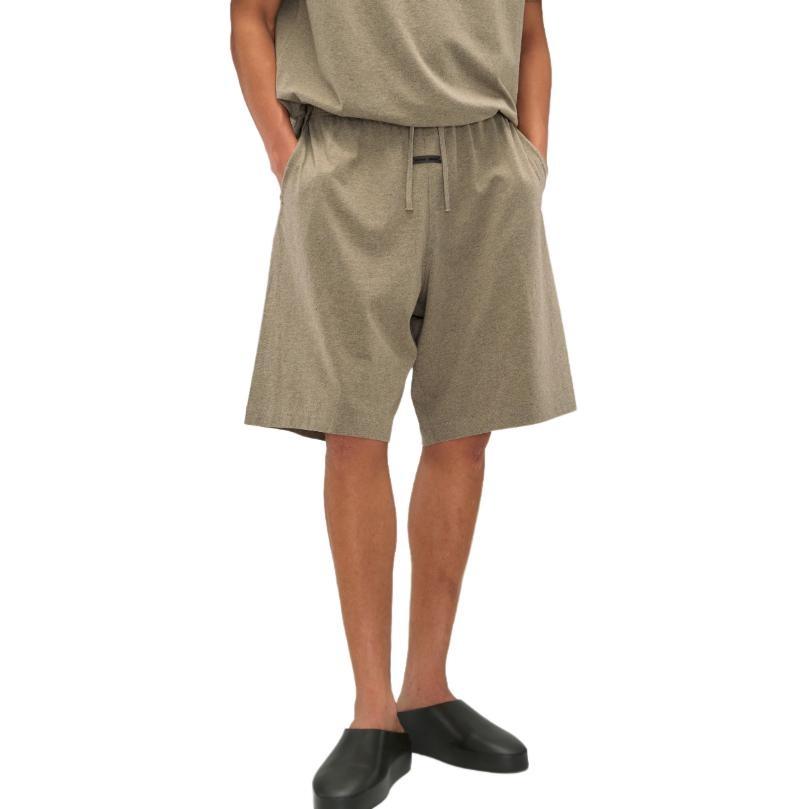 Fear of God Essentials Relaxed Fleece Sweatshorts With Piping 'Homestead Heather' Men's 160SP254553F