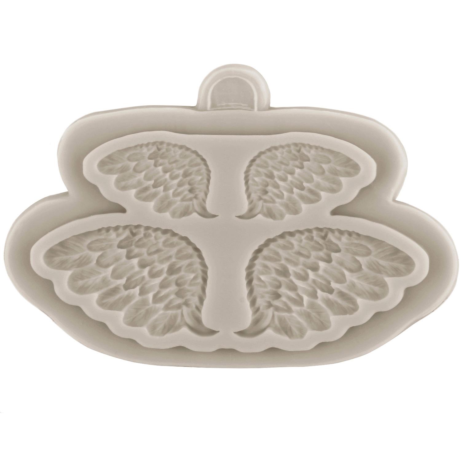 

Силіконові форми для помадок «Крила ангела» для прикраси тортів, топпер для капкейків, цукерки, шоколадна гумкова паста, форми з полімерної глини