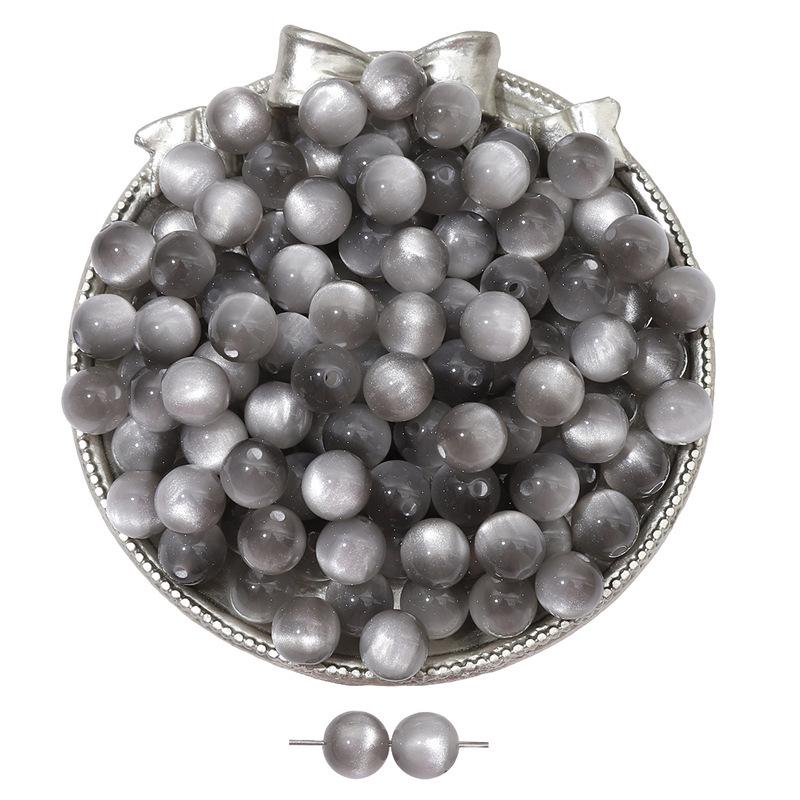 8/10/12mm Cat's Eye Resin Beads for DIY Jewelry Making - Loose Beads for Bracelets & Necklaces