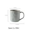 Nordic Style Retro Ceramic Water Cup Creative Tea Milk Cup For Office And Home Gifts Birthdays Christmas Mug 350ML
