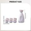 Ceramic Sake Pot and Cups Creative Crafts Drinkware for Home Office Cupboard Cabinet Decor