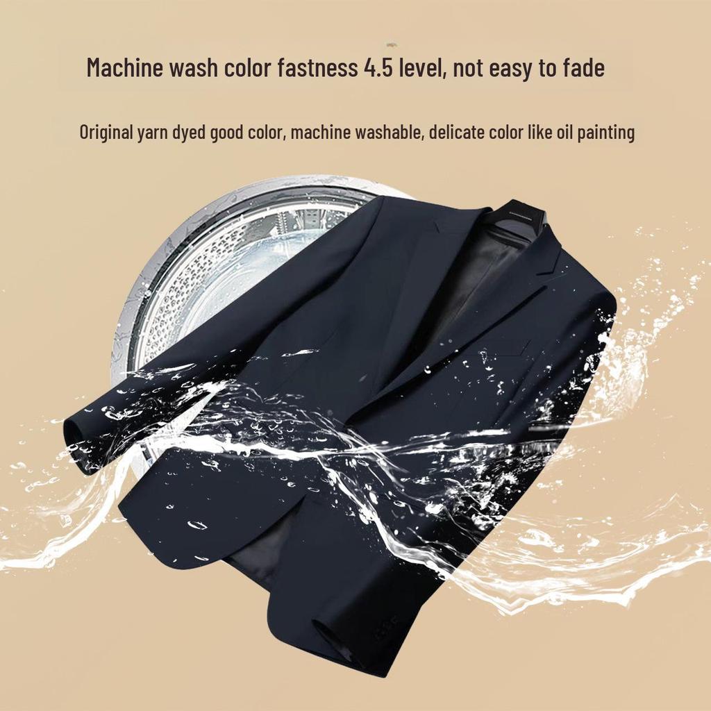 Zongchi Women's Premium Wool Suit with Machine-Washable Half-Linen Lining - High-End Formal Wear