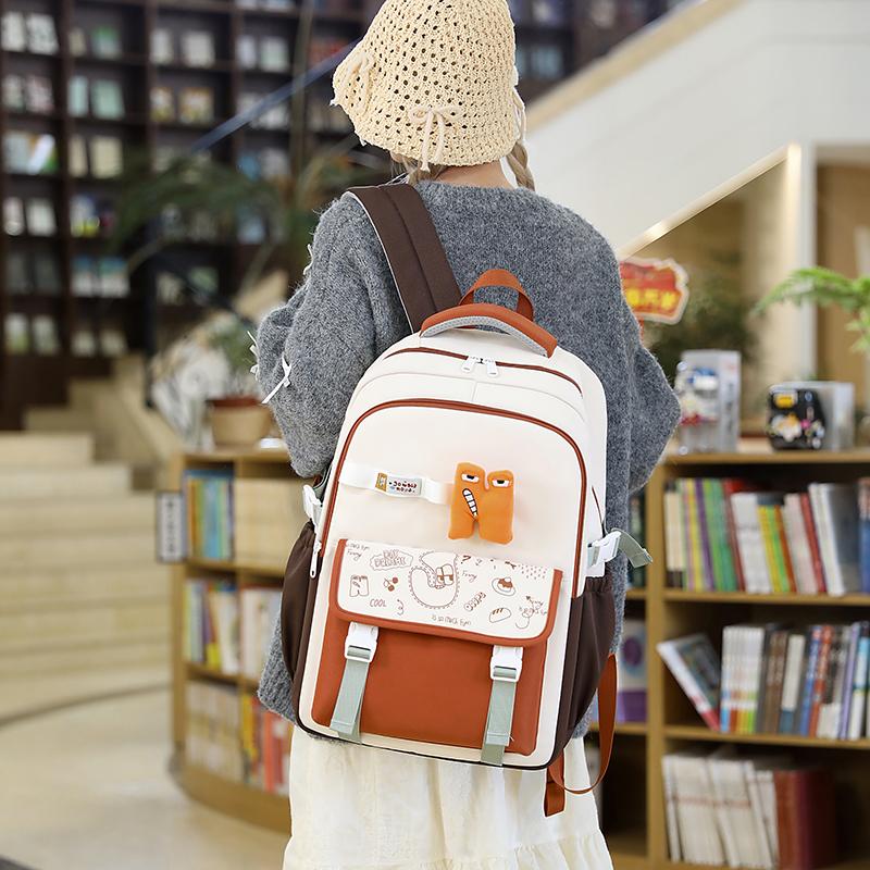 Student Light Schoolbag Grade 3-6 Large Capacity Backpack For Boys Girls Ridge Protection Backpack