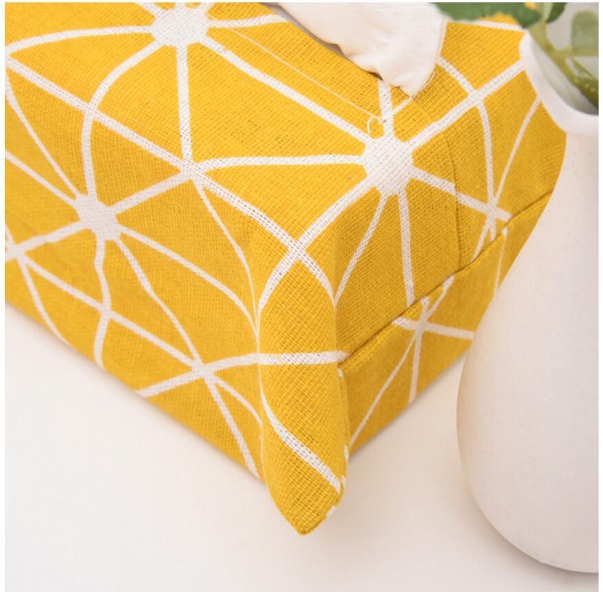 2PCS Cartoon cloth Table Decoration Home Car Storage Tissue Case Box Container Towel Napkin Papers B