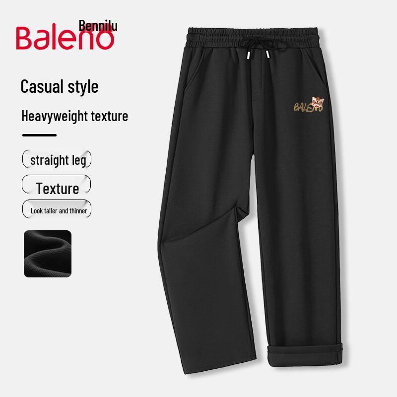 Baleno Men's Heavyweight Casual Wide-Leg Pants