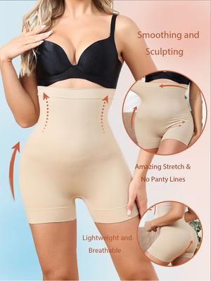 Women's High Waist Power Shorts Body Shaper Lightweight Slimming Belly Shaping Breathable Shapewear Butt Lifter Control Panties