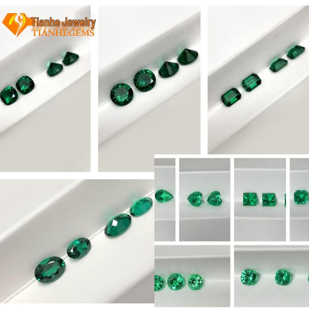 Hydrothermal Synthetic Emeralds: Zambia/Colombia-Origin Loose Gemstones