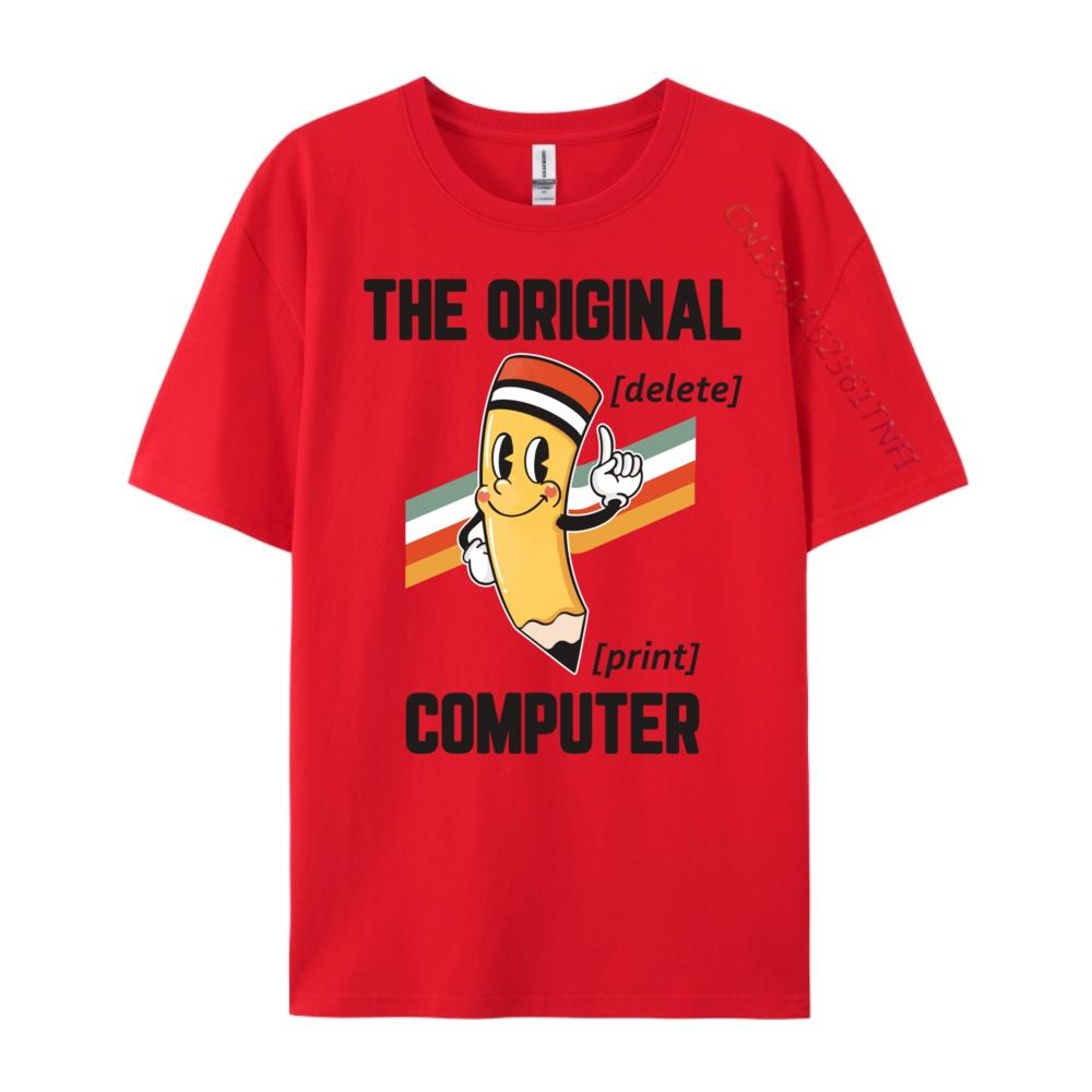 The Original Computer Print Delete Computer Luxury T Shirt Unisex High Quality Streetwear Loose Tee Shirt S