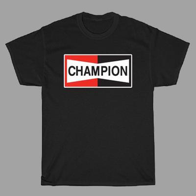 Champion Spark Plug Automotive Men's Black Size S To 5XL Unisex T-Shirt