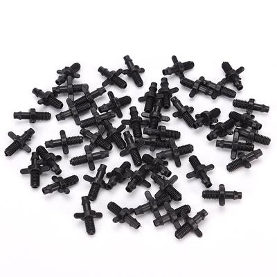 50 Stuks 4 / 7 Mm Splitter Adapter Connector Tuit En Tuinirrigatie Slangen Koppelingen 6 Mm