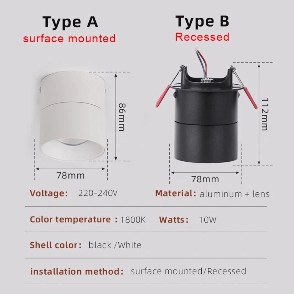 Foldable Ceiling Spot Lighting Luxury Led Down Lamp LED Sunset Lamp Sunset Spotlight Bedroom