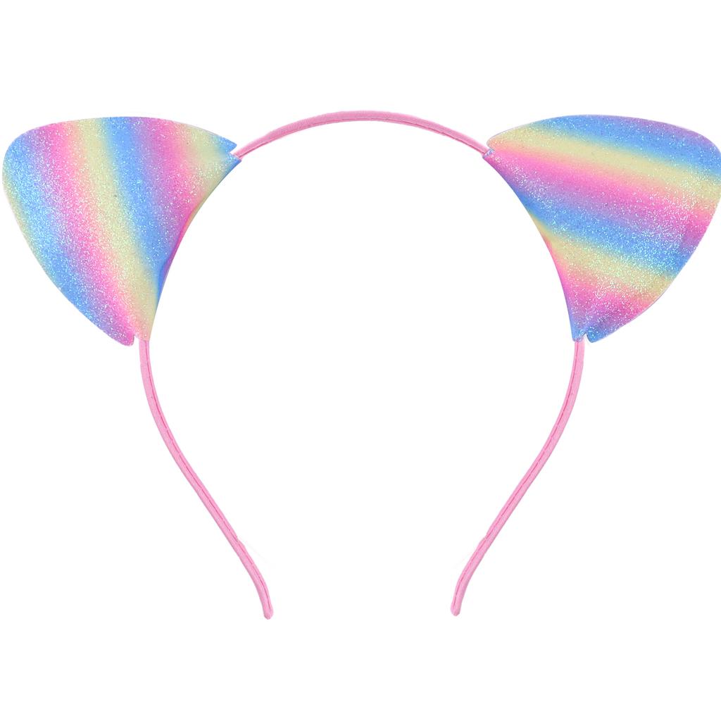 Party Delicate Glitter Cat Ear Headband Hair Band Hair Hoop for Women Girls for Party Celebration and Daily Wearing