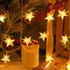LED Star String Lights - Five-Pointed Decorative Night Lights for Room & Festivals
