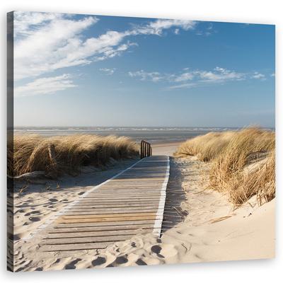 Leinwandbild Strand Nordseedünen