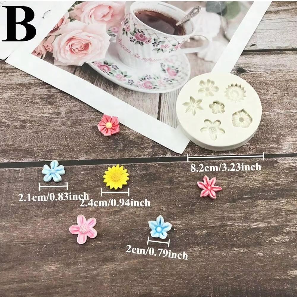 Non Stick Daisy Flower Silicone Mold Chocolate Fondant Soap Resin Ice Cube Jelly Baking Cake Decoration DIY Handmade Crafts