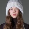 WHITE SANDS Wool Blend Two-Tone Knit Bonnet Hat Serdi (4 Colors)