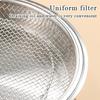 Stainless Steel Round Drain Tray Oven Safe Nonstick Oil Draining Baking Pan for Low Fat Cooking Meals