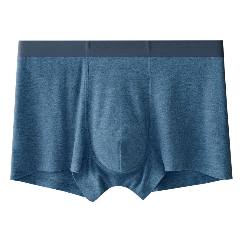Men's Brushed Seamless Winter Boxer Briefs – Soft, Warm, Antibacterial Silk Trunks