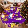Kulatá rohožka se vzorem NBA, Vnitřní/Venkovní podložka, na piknik, do herny, ložnice, kanceláře, obývacího pokoje, Koberec pro domácí dekoraci, Dárek k narozeninám