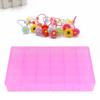 36 Slots Plastic Case Rubber Band Ear S Storage Box for Home  (Pink)