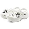 Crocs Classic Platform Clog Starburst EVA for Love Full of Love Fashion One Kick Gift Box Hole Shoes Unisex White