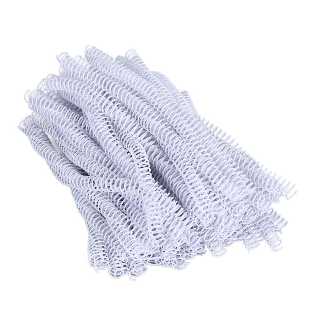 100Pcs Single   Wire Binding Spines 48 Teeth 4-1 Pitch 14.3mm 115 Sheet Capacity Spiral Binding Coil